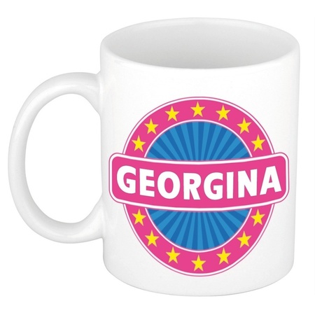 Georgina naam koffie mok / beker 300 ml