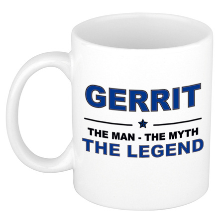 Gerrit The man, The myth the legend cadeau koffie mok / thee beker 300 ml