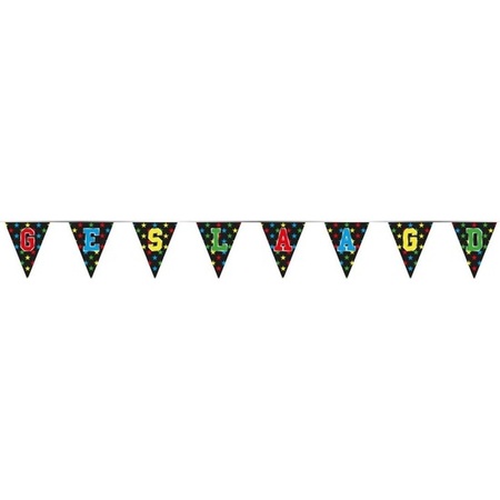 Graduation bunting/flagline holographic 4 m party decorations