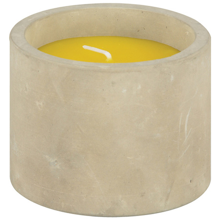 1x Scented candles citronella in conrete holder 8.5 x 7 cm 10 burning hours