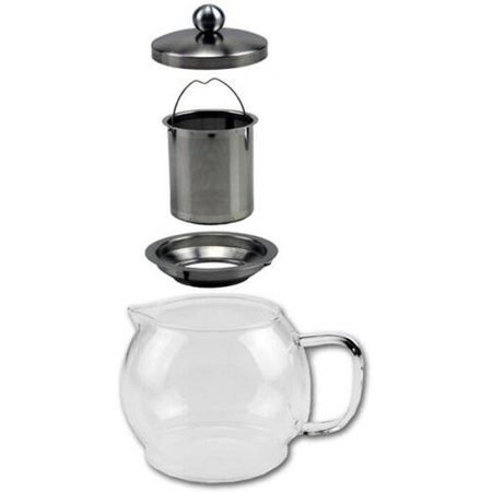 Glazen koffiepot / theekan / theepot met filter 1,2 liter