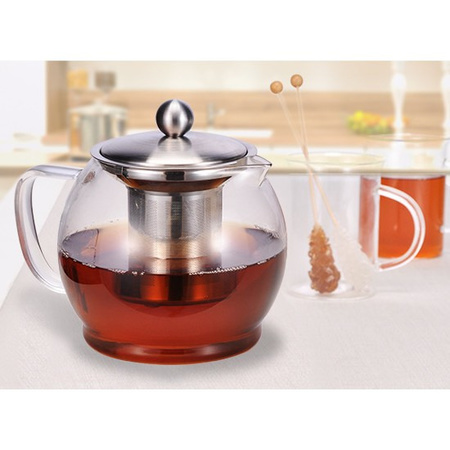 Glass coffee pot / teapot with filter inset 1.2 liter