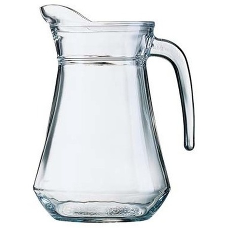 Glass jug  with 4 Drink glasses 