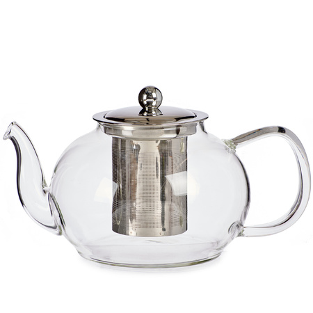 Glass teapot 1100 ml with filter/infuser and handle
