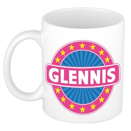 Glennis naam koffie mok / beker 300 ml