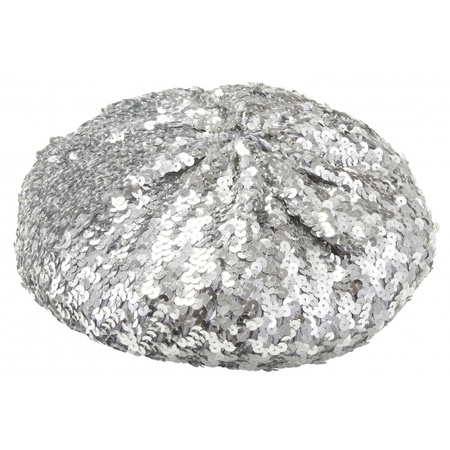 Silver ladies glitter hat
