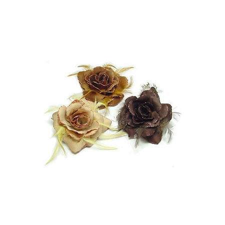Toppers - Glitter rose in natural shades
