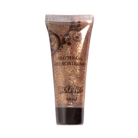 Glitter gel for body and face - gold - 14 ml - liquid