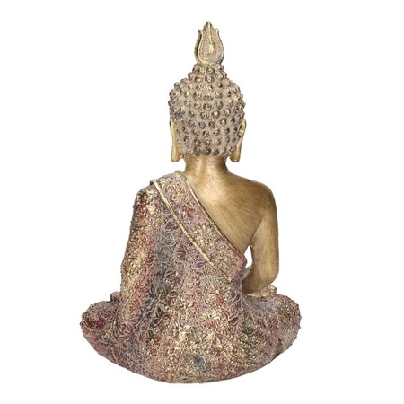 Gold buddha statue sitting 20 cm