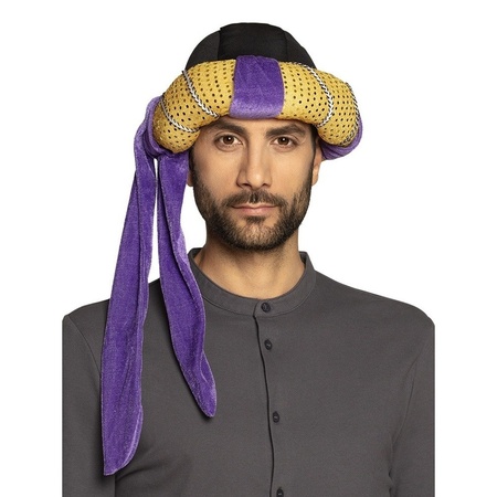 Goud met paarse Sultan hoed