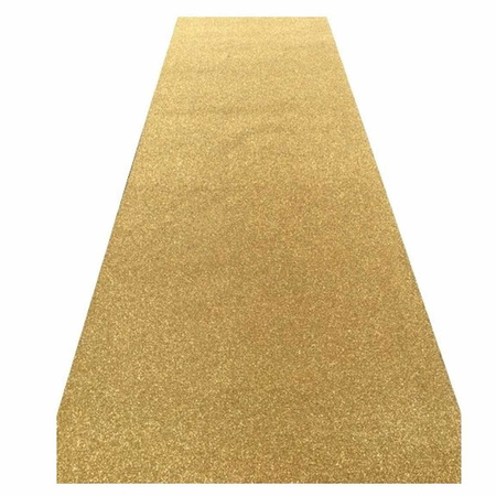 Gold glitter carpet 5 meters long 1 meter wide