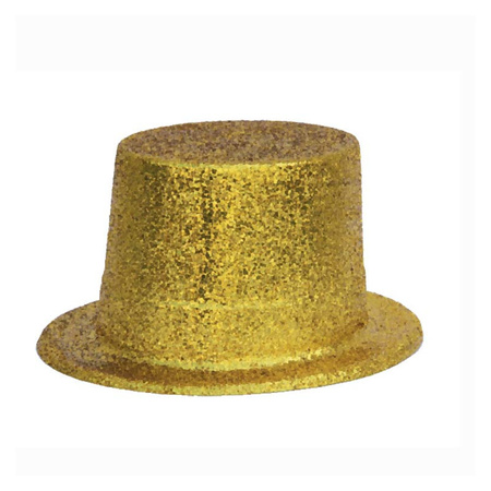 Golden carnaval glitter hat