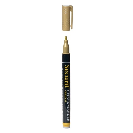 Gold chalk pen round tip 1-2 mm