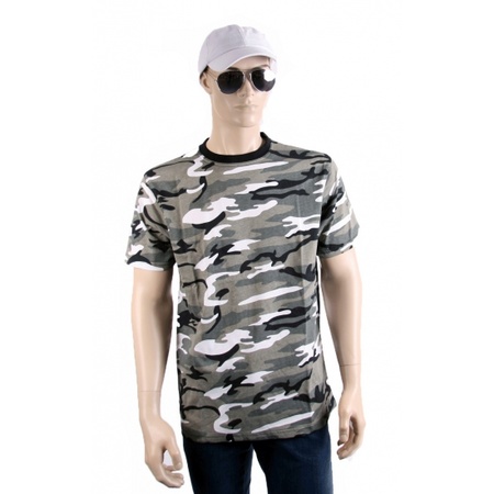Gray camouflage shirt for adults
