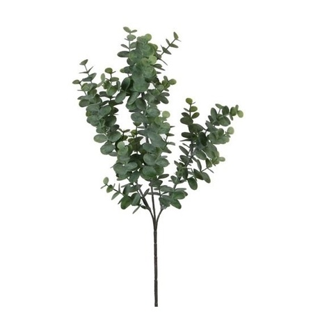 Grijs/groene Eucalyptus kunsttak kunstplant 65 cm