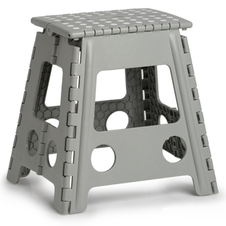 Grey folding step/stool 38,5 x 39 cm