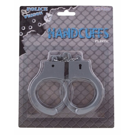 Handcuffs gray 10 cm