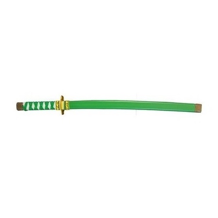 Green plastic ninja/ samurai sword  60 cm