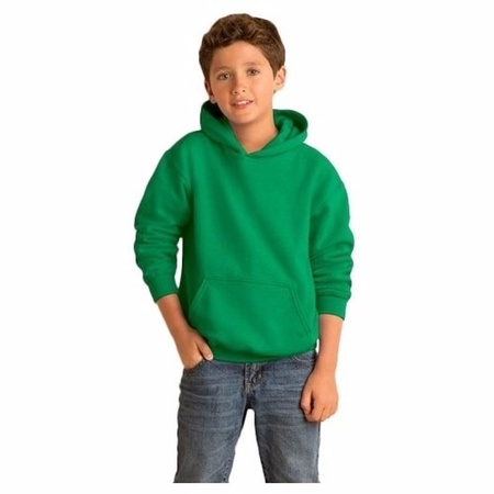 Green hooded sweater for boys