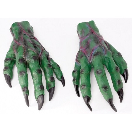 Green zombie/monster horror hands