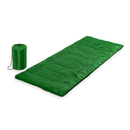 Green 1 person sleeping bag warm 75 x 185 cm