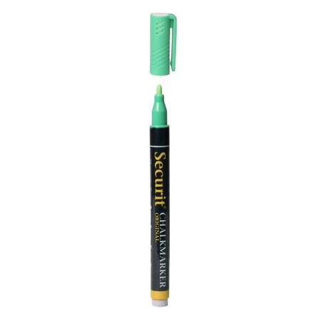 Green chalk pen round tip 1-2 mm