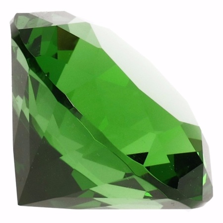Green fake diamond 5 cm glass