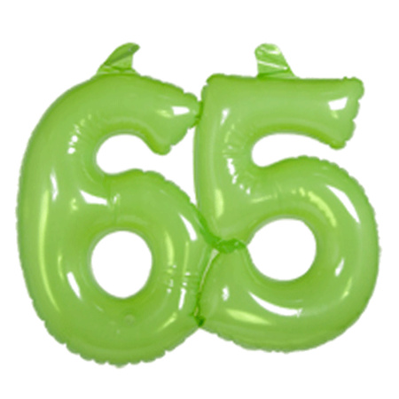Green numbers 65 inflatable