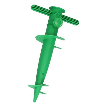 Green parasol holder for in the ground 30 cm