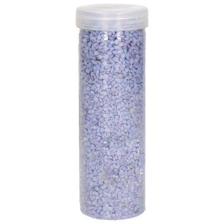 Grof decoratie zand/kiezels lila 500 gram