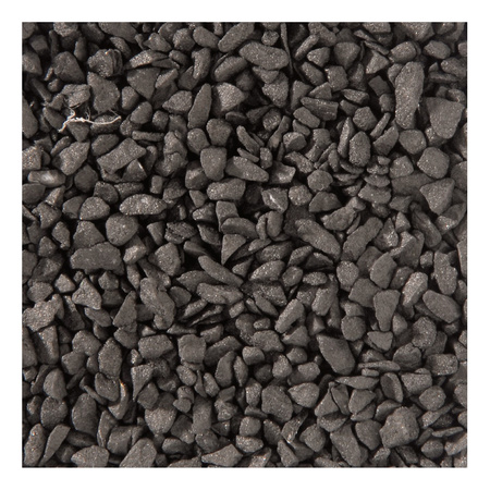 Grof decoratie zand/kiezels zwart 500 gram