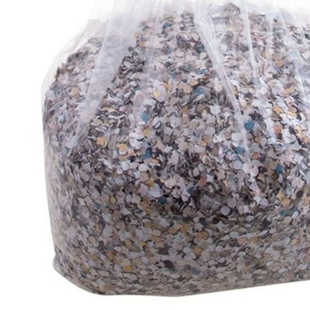 20 kilo multi-colored recycled confetti