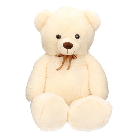 Large plush bear beige 100 cm