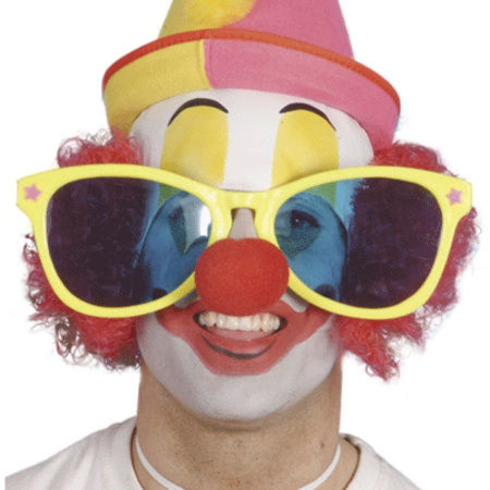 Large clown glasses