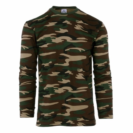Large size camouflage longsleeve shirt for men