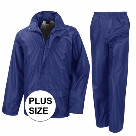 Big size blue All Weather rain suit for adults
