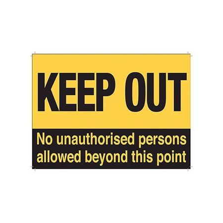 Big wall decoration sign Keep Out 30x40 cm