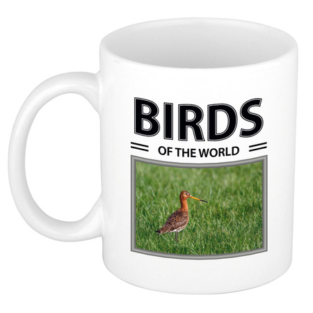 Animal photo mug Black tailed godwit birds of the world 300 ml