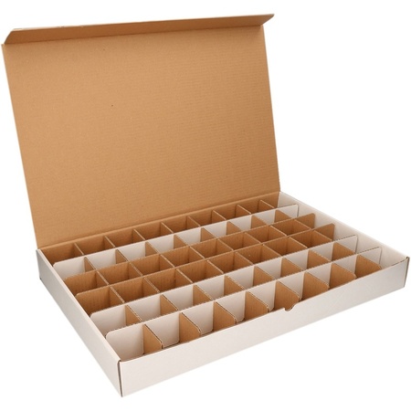 Sorting box with 54x  6 cm compartments