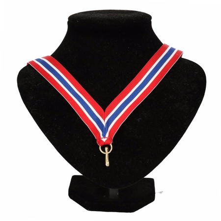 Red/white/blue ribbon for a medal