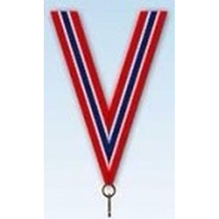 Red/white/blue ribbon for a medal
