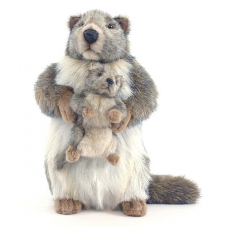 Hansa pluche marmot knuffel 35 cm