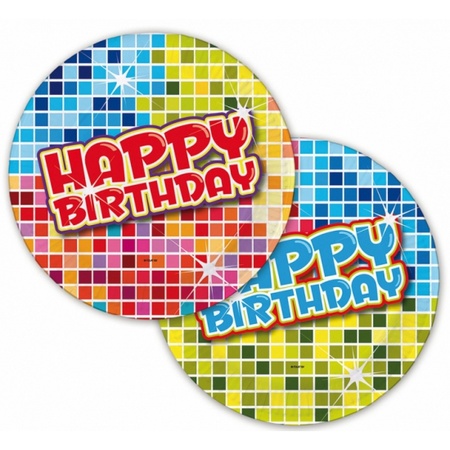 Happy Birthday party bordjes 6 stuks