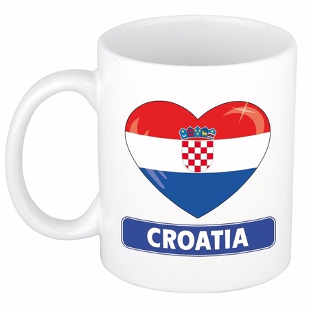 Hartje Kroatie mok / beker 300 ml