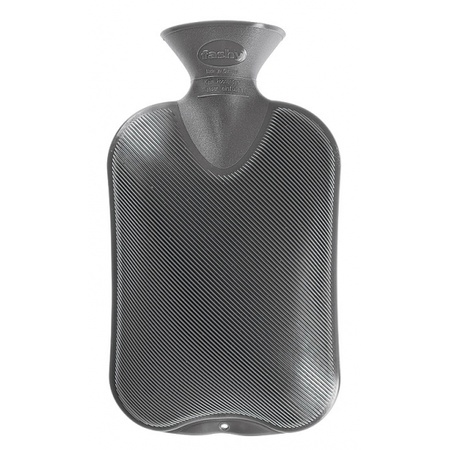 Warm/hot water bottle grey 2 liters