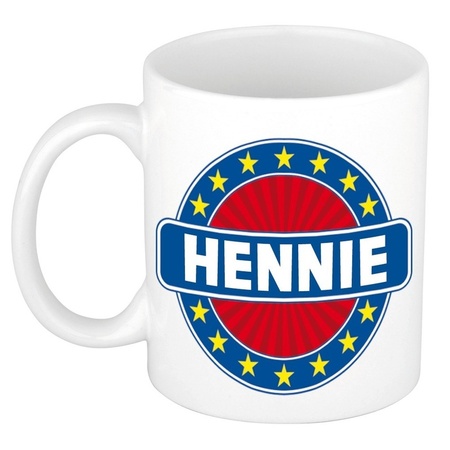 Hennie naam koffie mok / beker 300 ml