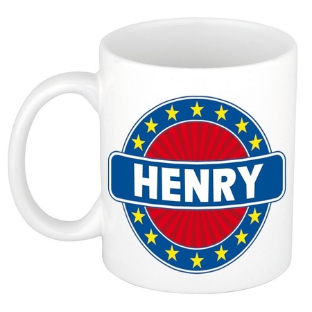 Henry naam koffie mok / beker 300 ml