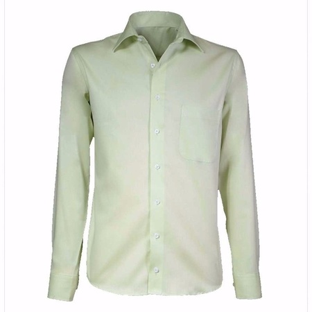 Lime mens blouse with extra  long sleeves