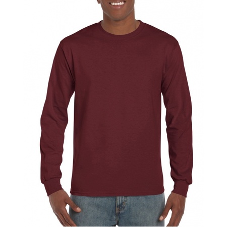 Long Sleeve t-shirt for men burgundy