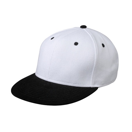 Hiphop cap white/black